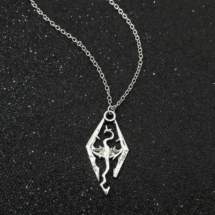 Collier pendentif Dragon Vintage Cool Elder Scrolls