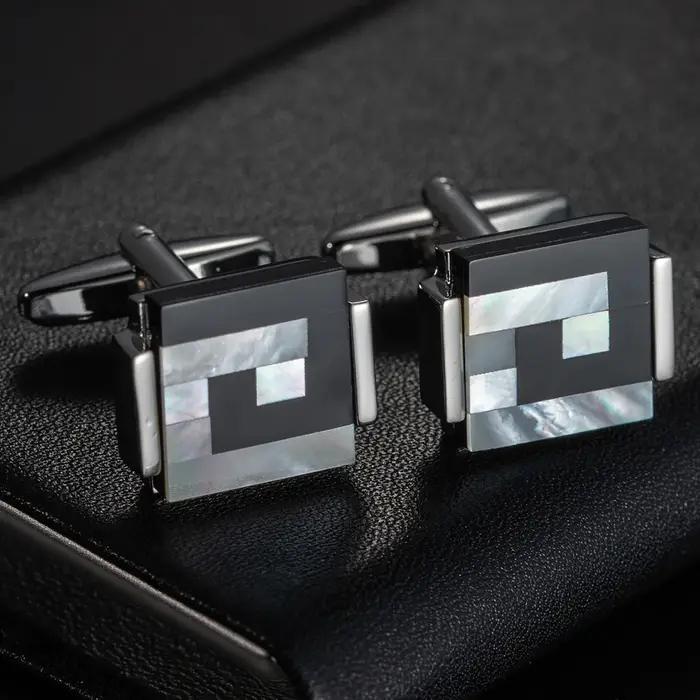 Boutons de manchette ronds pour hommes