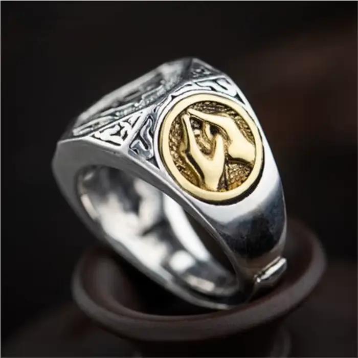 Bague en argent Sterling 925 pour hommes