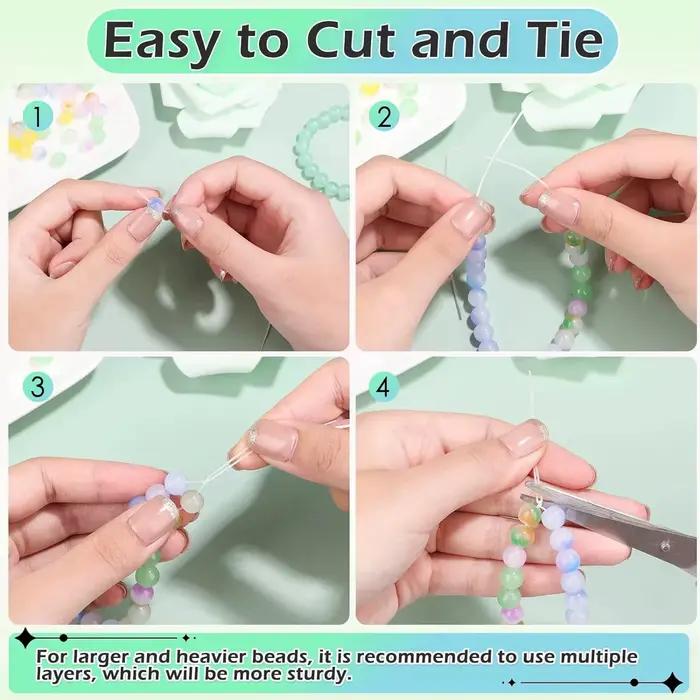 Bracelet élastique cordon extensible perlé pour la fabrication de bijoux à bricoler soi-même