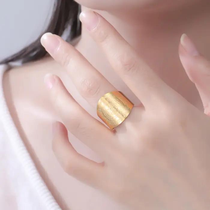 LIKGREAT Allah anneau pour femmes hommes islamique arabe calligraphie anneaux prière musulmane cadeau pour Eid Ramadan bijoux en acier inoxydable