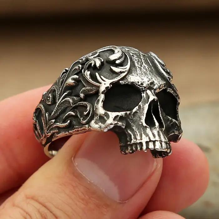 Bague gothique Vintage pour hommes et femmes
