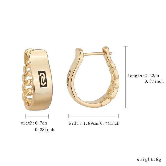 Boucles d'oreilles Monaco classiques en matériau hypoallergénique 14K – Accessoires simples pour les