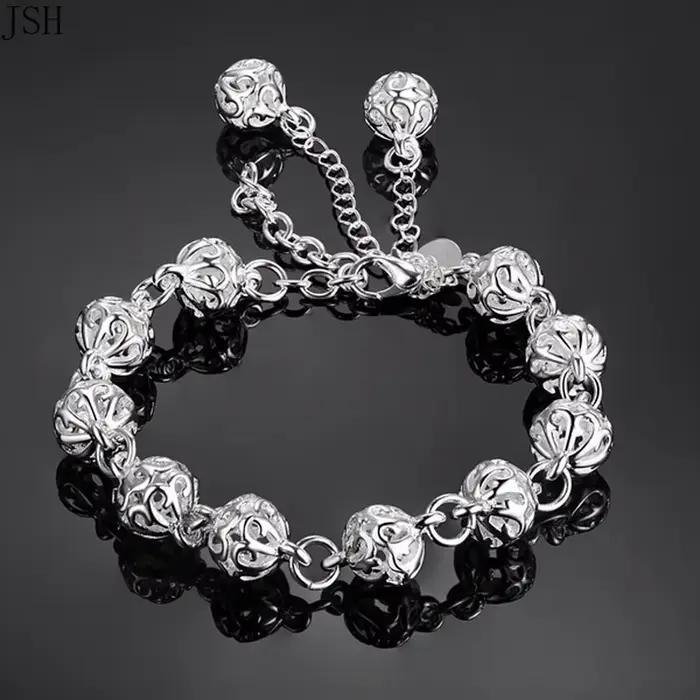 100% 925 argent Sterling beaux bracelets haut noble jolie mode fête de mariage mignon dame belle bou