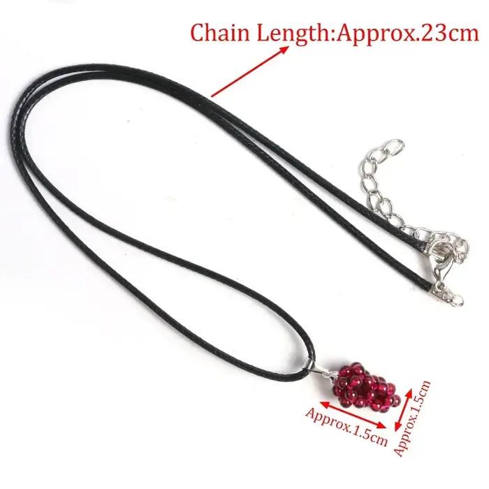 Colliers pendentifs en grenat naturel