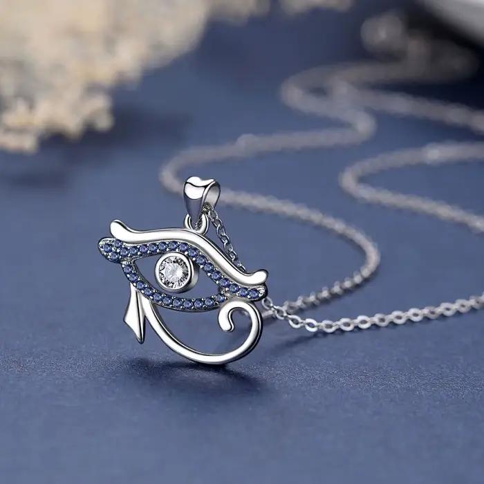EUDORA – collier pendentif œil d'horus en argent Sterling 925