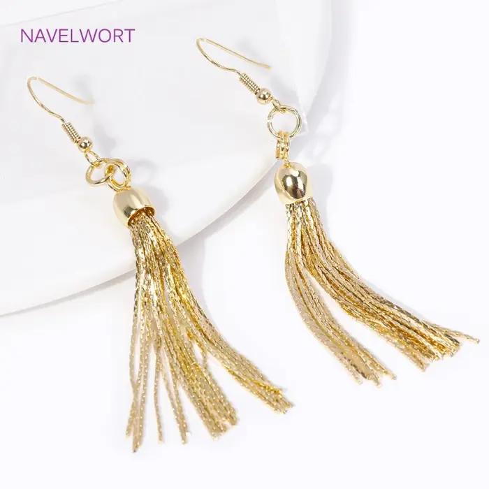 Charmes Pompons en Laiton Plaqué Or 18 Carats Pour Boucles d'Oreilles et Créations Bijoutières Occasions Spéciales Bricolage DIY