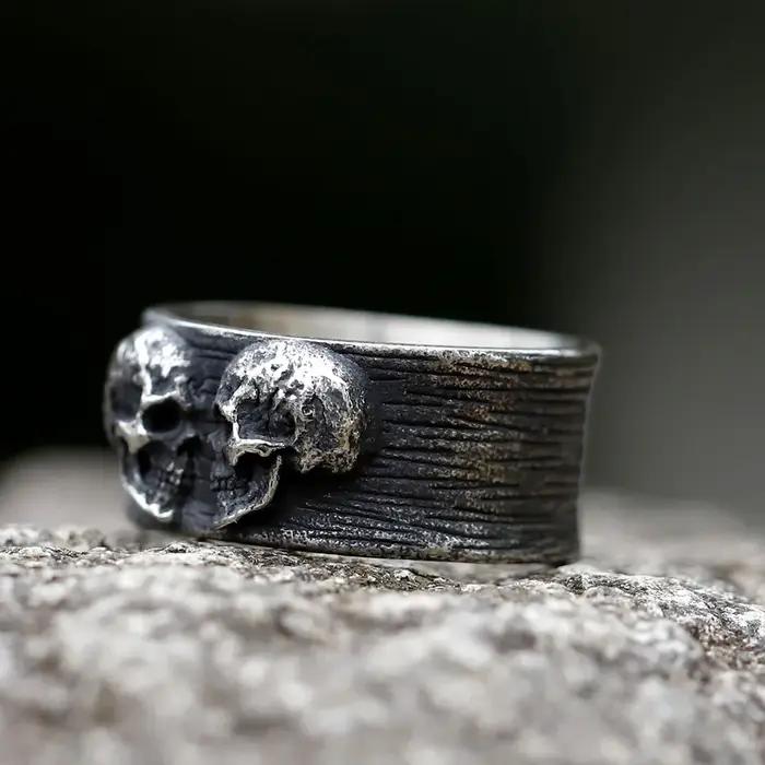 Bague en acier inoxydable 316L pour hommes