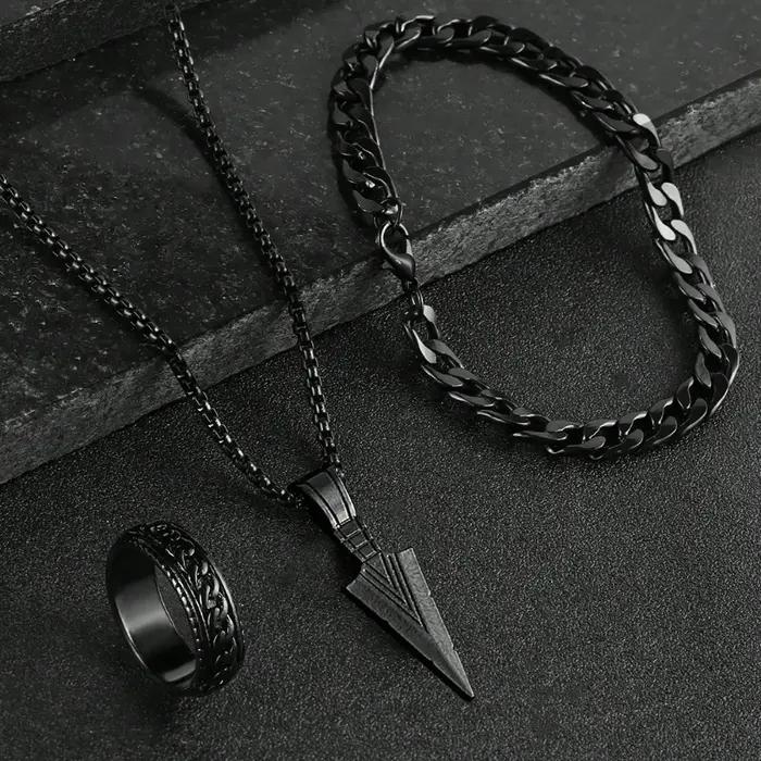 Ensemble de bijoux pour homme Hip Hop