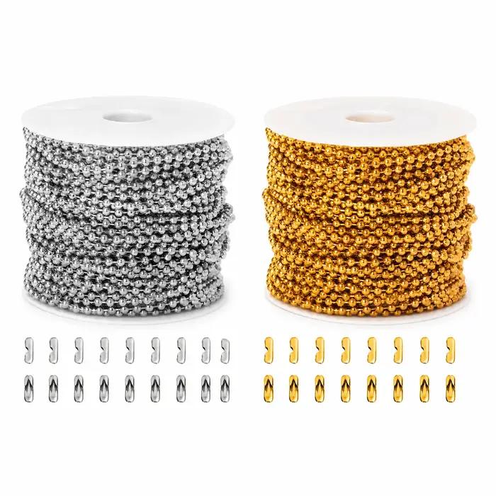 Chaîne à billes ronde de 2 mm