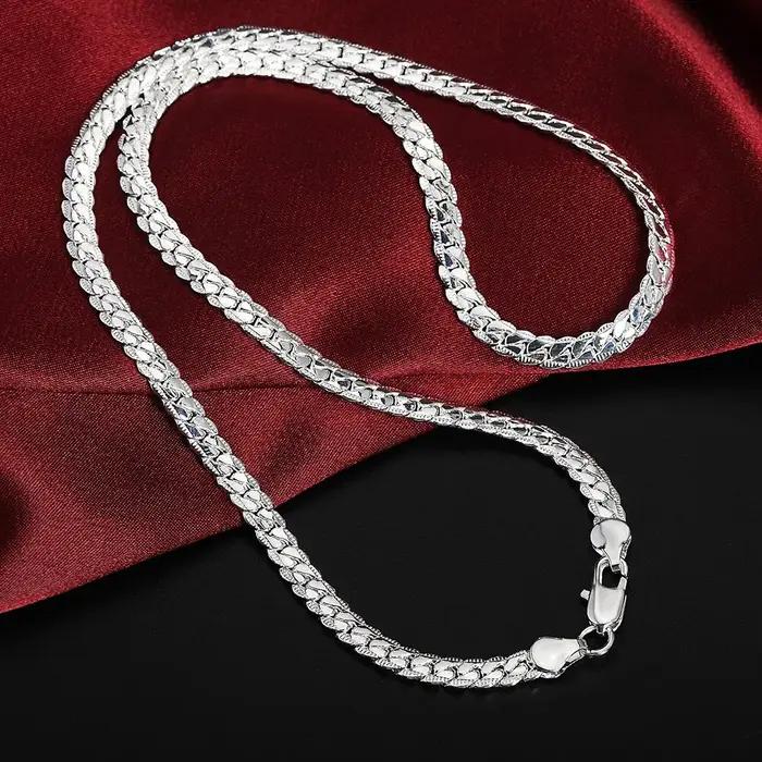 Collier en argent pour homme et femme