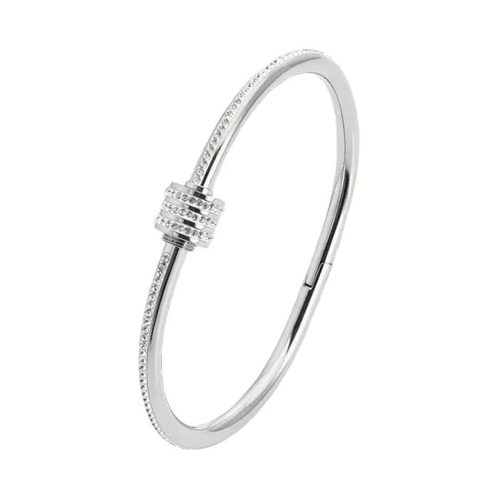 Bracelet en acier inoxydable pour femmes et hommes