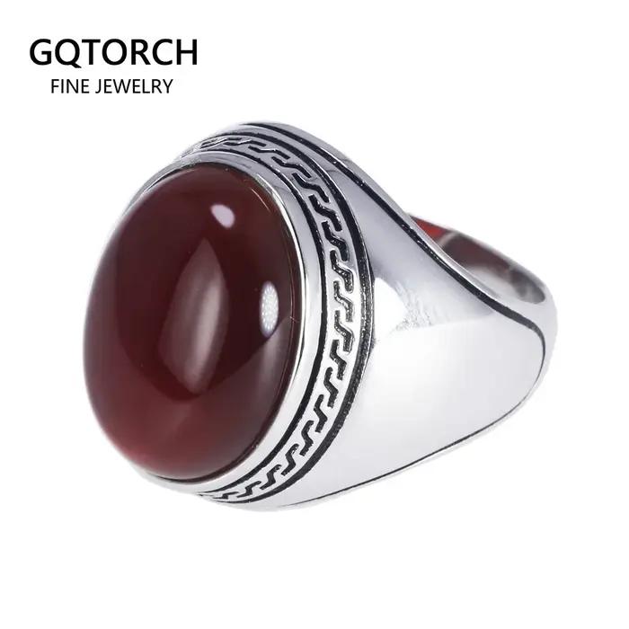 Bague en argent sterling 925 sertie de pierres multicolores pour hommes style vintage et party occassions spéciales
