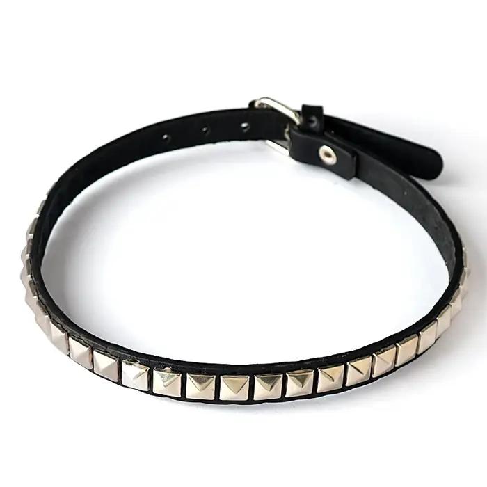 Collier mort Note Misa Amanes, ras du cou en cuir pour hommes et femmes, Hip Hop Punk, Rivet, bijoux