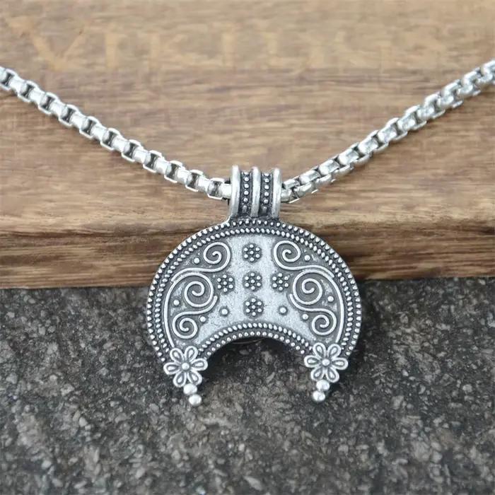 Nostalgie slave Lunula croissant de lune bijoux Moravia Lunitsa esclaves Viking pendentif collier pour femmes cadeaux