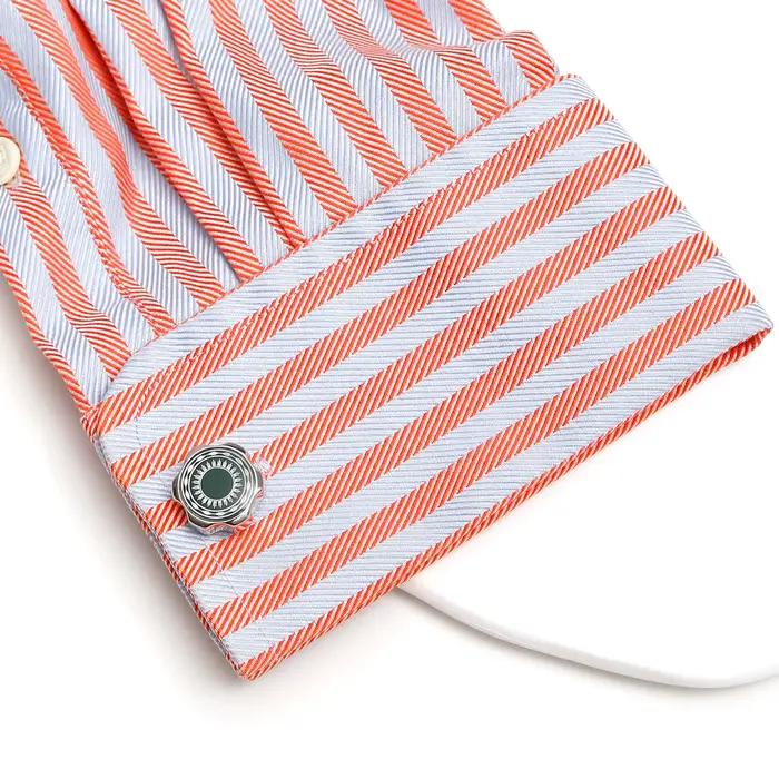 Boutons de manchette pour hommes TOMYE XK23015 mode décontracté bouton vert vente en gros smoking robe formelle chemise boutons de manchette cadeaux bijoux