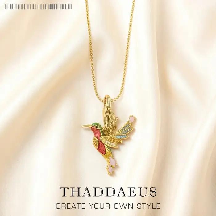 Collier colibris coloré