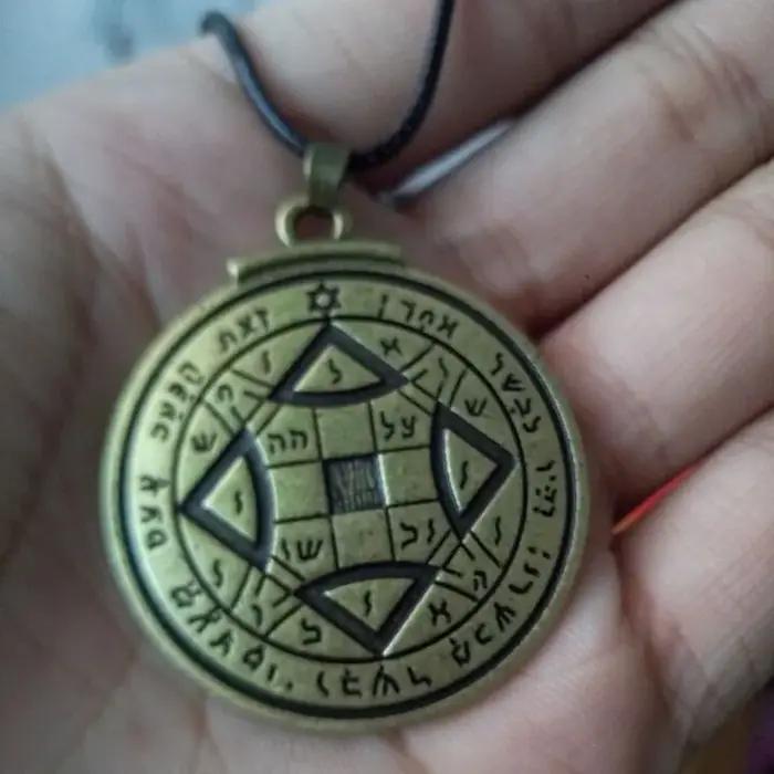 1 pièce Talisman pour Bonne Chance Clé de Saloon Pentacle Sceau collier