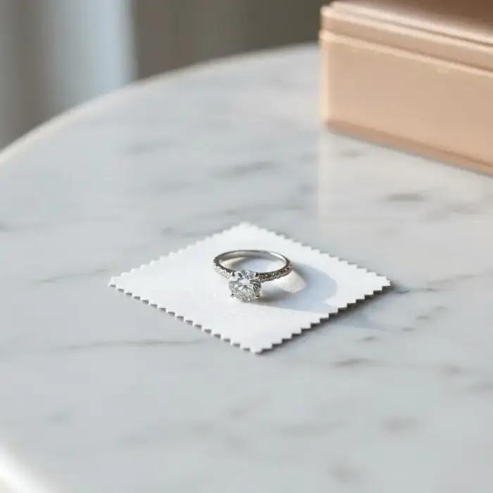 Chiffons de polissage couleur argent pour nettoyage doux des bijoux en argent et or occasions spéciales pour femmes et hommes