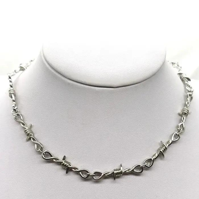 Collier ZAKOL Mode Fer Unisexe Motifs Géométriques Pour Femmes Occasions Spéciales