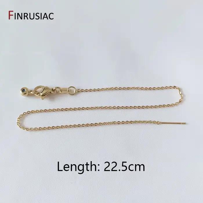 Collier/Bracelet réglable plaqué or véritable de haute qualité, chaîne fine, vente en gros, résultat