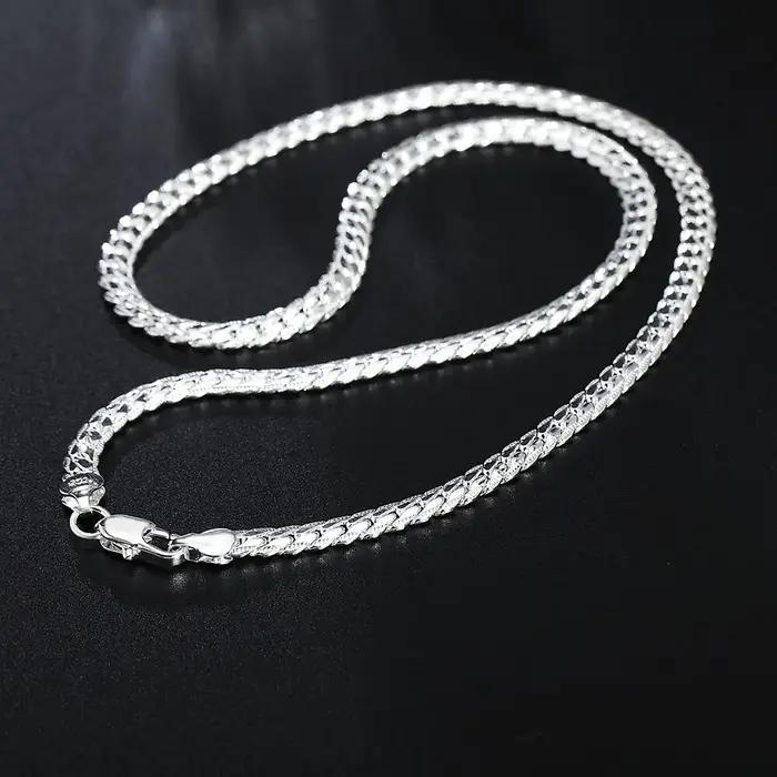 Collier en argent pour homme et femme