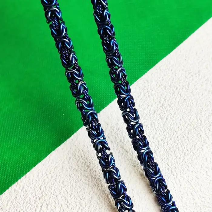 Collier hypoallergénique en titane pour hommes