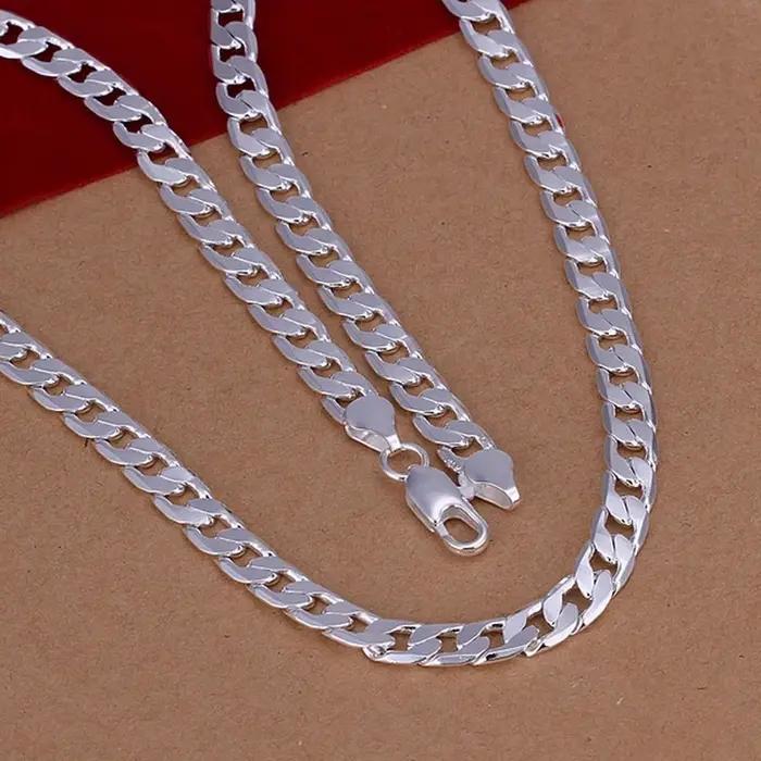 Collier fin en argent Sterling 925, exquis, noble, luxe, magnifique charme, mode 6MM, chaîne de mari