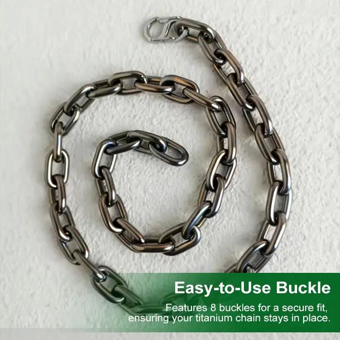 Collier en titane pur pour hommes