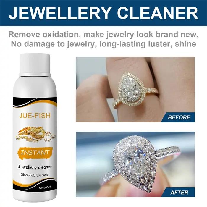 Solution de nettoyage de bijoux liquide pour machine à ultrasons or argent diamants protection durable et entretien facile pour bijoux occasions spéciales
