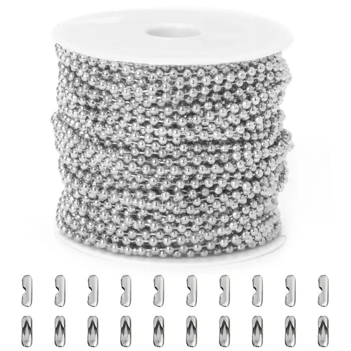 Chaîne à billes ronde de 2 mm