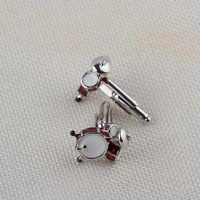 Boutons de manchette de tambour de musique Vintage
