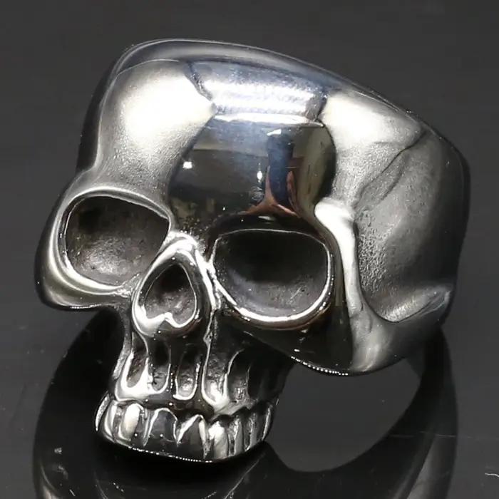 Bagues de crâne vintage pour hommes, Punk Rock, acier inoxydable, bagues de fête, alliances robustes, style original pour hommes