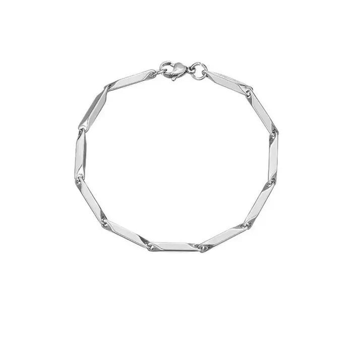 Collier losange en acier titane pour hommes et femmes