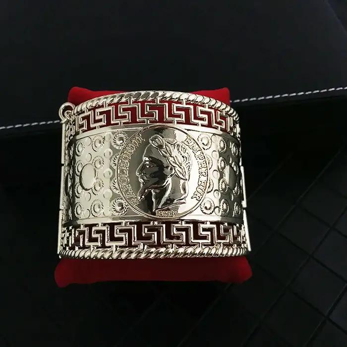 Bracelet en métal vintage français Napoléon pour homme et femme