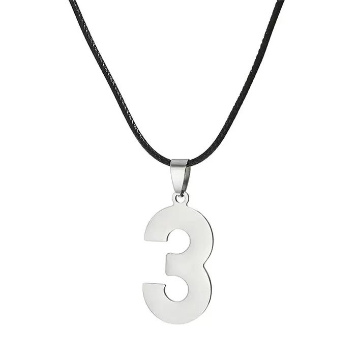 Collier pendentif en chiffres arabes 0-9