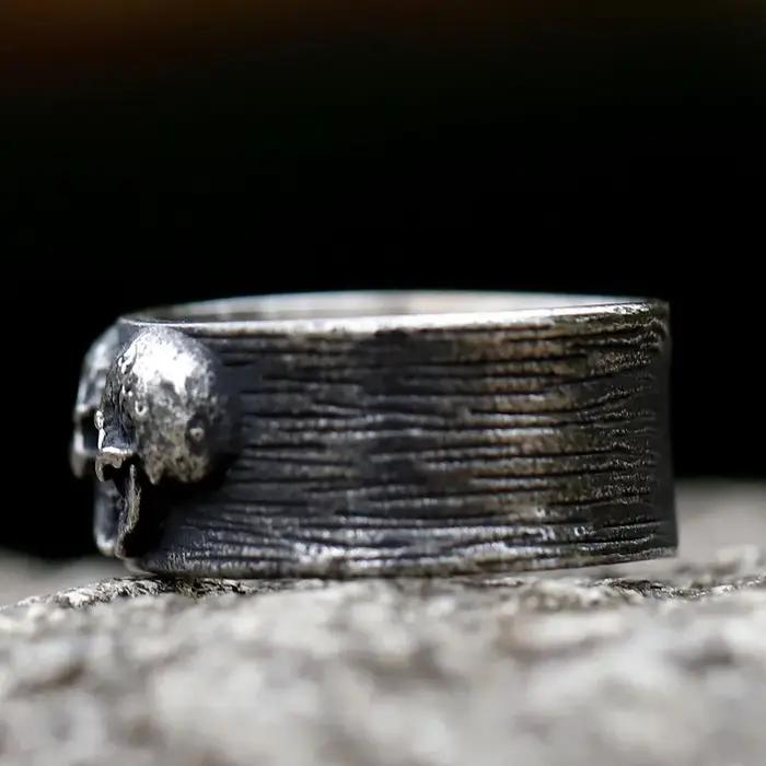 Bague en acier inoxydable 316L pour hommes