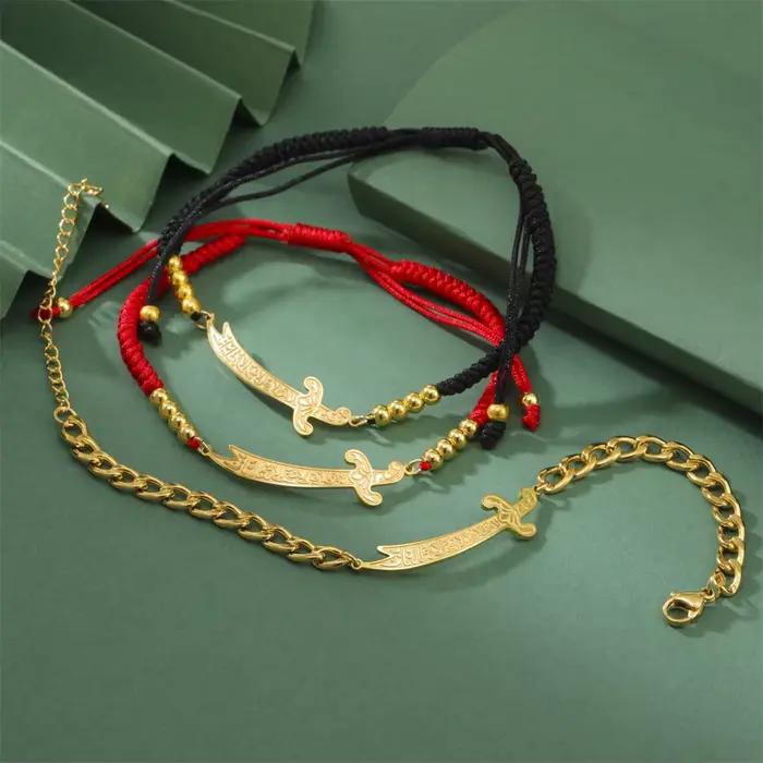 Bracelet Épée Zulfiqar Imam Ali EUEAVAN en Acier Inoxydable