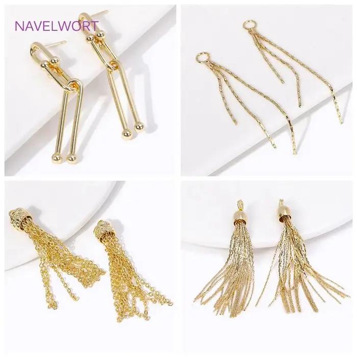 Charmes Pompons en Laiton Plaqué Or 18 Carats Pour Boucles d'Oreilles et Créations Bijoutières Occasions Spéciales Bricolage DIY