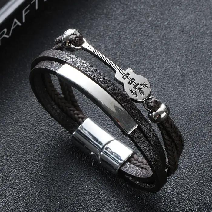 Bracelet en cuir personnalisé pour homme