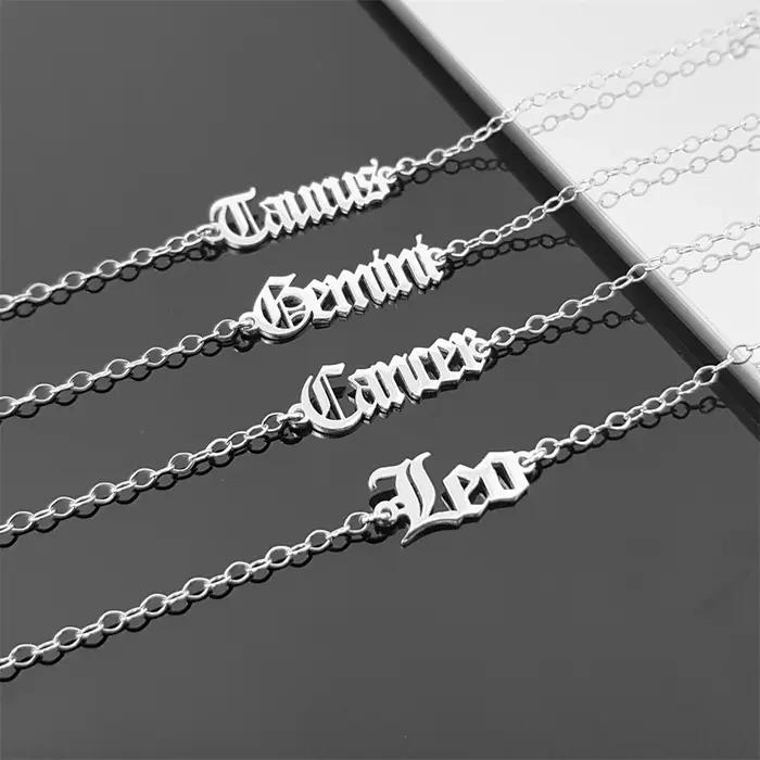 Bracelet signe du zodiaque d'astrologie élégant à offrir pour femmes et hommes pour anniversaire ou occasions spéciales