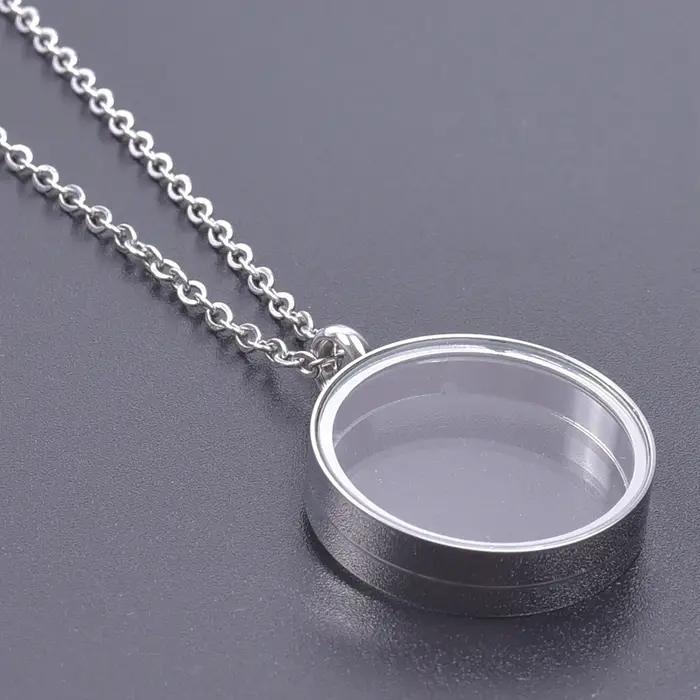 Pendentif Médaillon en Acier Inoxydable pour Femme et Homme, Colliers de la raq, Accessoires de Bric