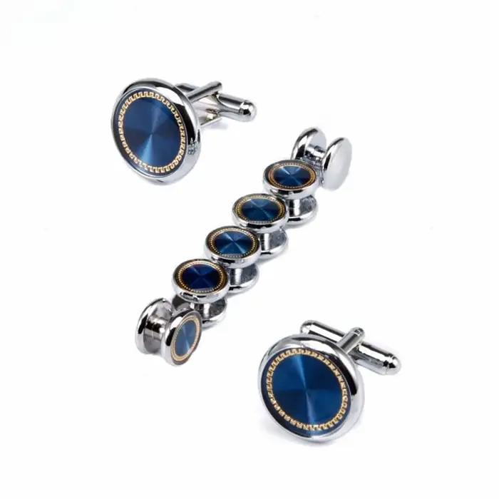 Ensemble de boutons de manchette de mariage de luxe pour hommes