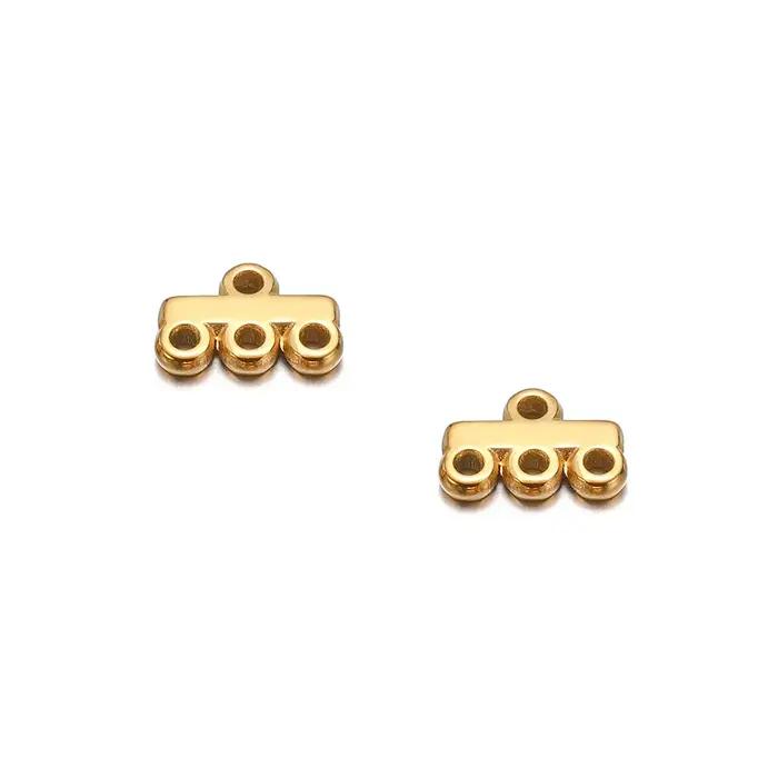 20 pièces en acier inoxydable or multicouche collier Bracelet brin fermoirs Bails chaînes connecteurs pour bijoux à bricoler soi-même résultats fournitures