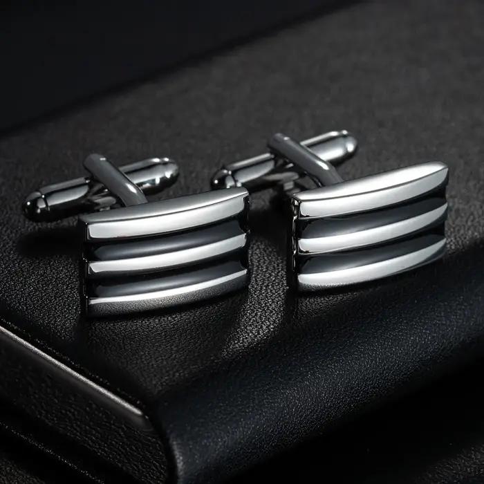 Boutons de manchette ronds pour hommes