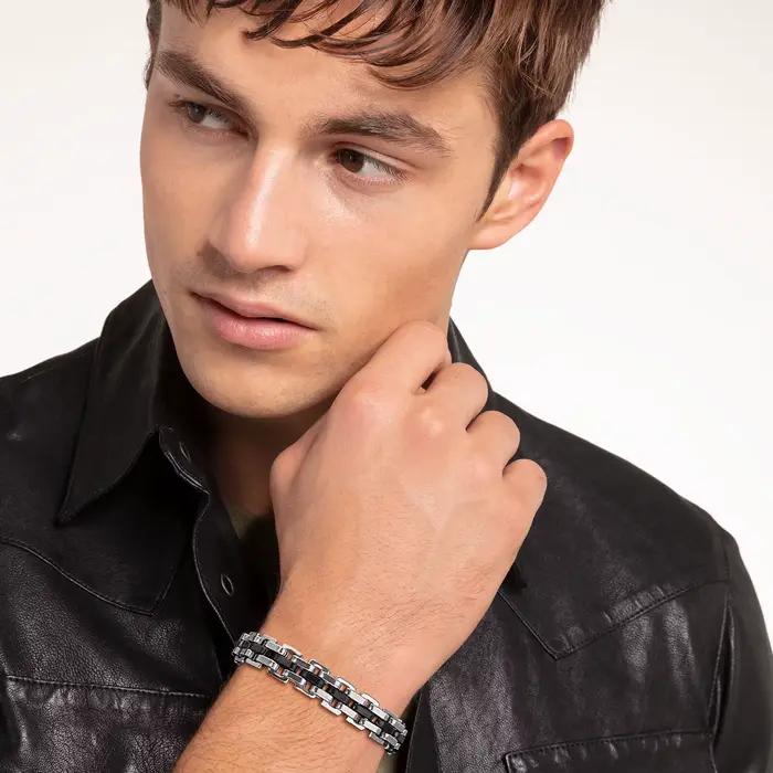 Bracelets élégants en chaîne pour garçons et hommes, maillons en acier inoxydable, fête des pères, papa pour anniversaire, cadeau de noël, bijoux