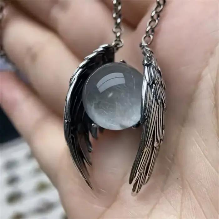 ZRM – collier avec pendentif ailes en cristal, mode européenne et américaine, personnalité Unique, rétro fantôme, bijoux cadeau, nouvelle collection