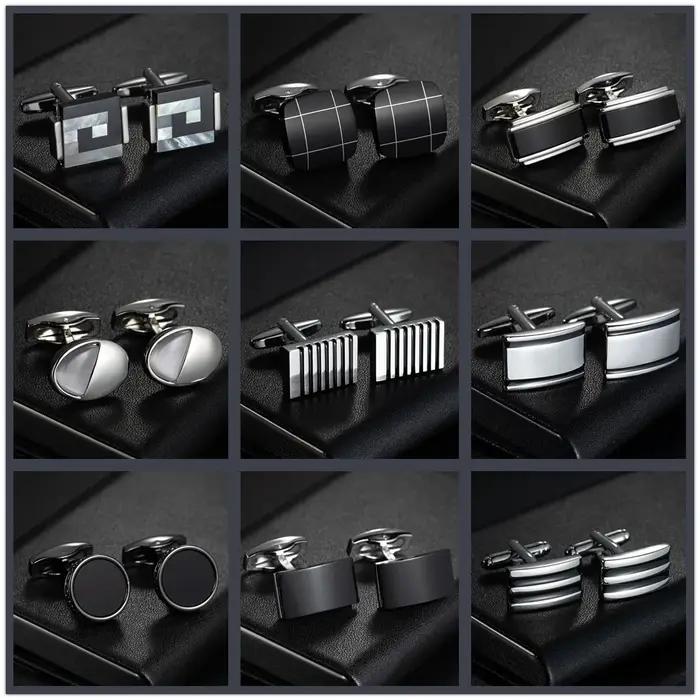Boutons de manchette ronds pour hommes