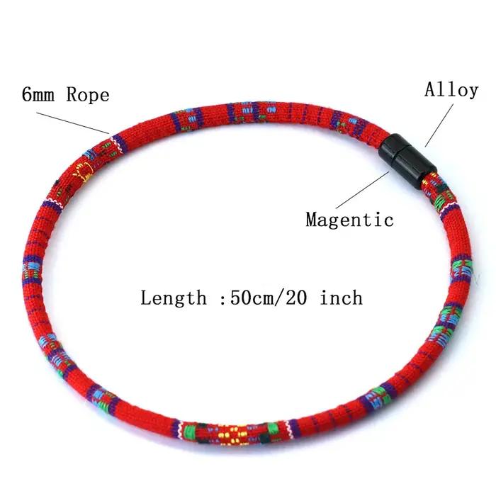 Collier en tissu bohème pour hommes