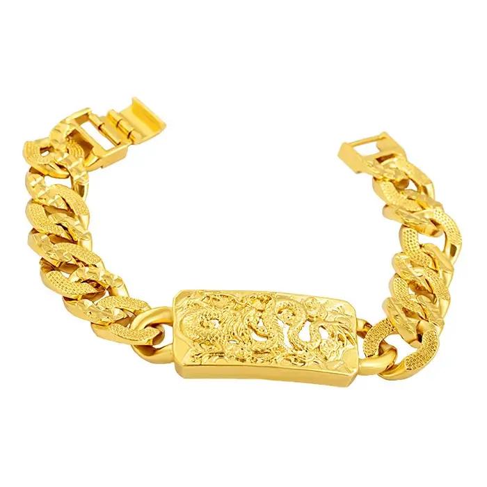 Bracelet de Luxe Arabe Musulman en Or 24K pour Homme